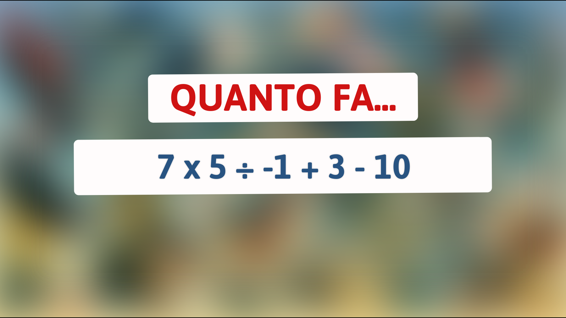 La sfida matematica impossibile: solo i veri geni capiscono se sei nel club!"