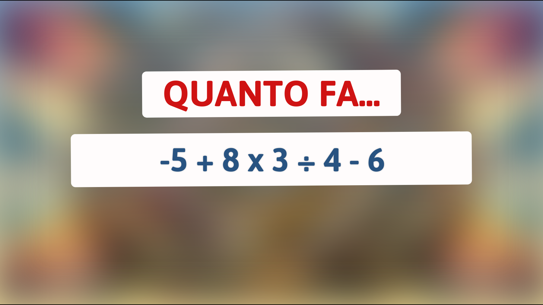 Scopri se sei un genio matematico: risolvi questo indovinello che sfida le menti più brillanti!"